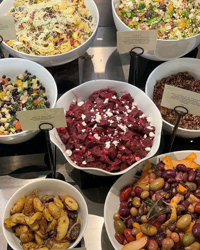 Marinated olives, roasted potatoes, Brussels & farro, tortellini, beets....all your friends are here in the deli case. Come scoop them up and hug them all weekend long. ❤️