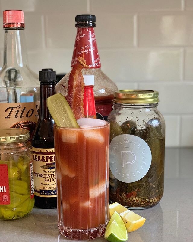 Happy Passover and Easter and just regular old Sunday. We are open until 4:00 today in case you need more pickles for your bloody mary’s. 🥓🥒🍅 #PaulettesInTheWild